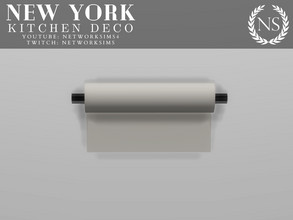 Sims 4 — New York Kitchen Deco PtI - Paper Towel by networksims — A paper towel roll for the NYKD bar.