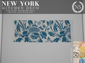 Sims 4 — New York Kitchen Deco PtI - Rug by networksims — A long rug for kitchens, hallways, and dining rooms.