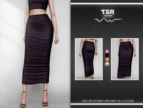 Sims 4 — SLINKY SET-252 (SKIRT) BD767 by busra-tr — 10 colors Adult-Elder-Teen-Young Adult For Female Custom thumbnail