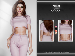 Sims 4 — PJ SET-253 (TOP) BD768 by busra-tr — 10 colors Adult-Elder-Teen-Young Adult For Female Custom thumbnail