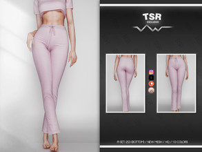 Sims 4 — PJ SET-253 (BOTTOM) BD769 by busra-tr — 10 colors Adult-Elder-Teen-Young Adult For Female Custom thumbnail
