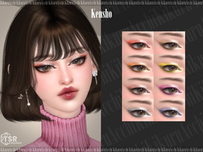 Sims 4 — Kensho Eyeshadow by Kikuruacchi — - It is suitable for Female and Male. ( Teen to Elder ) - 8 swatches - HQ