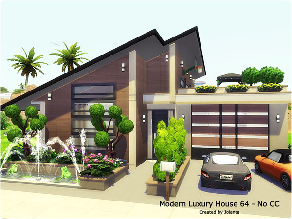 Sims 4 — Modern Luxury House 64 - No CC by jolanta2 — This house will be a wonderful place for your Sim family. Includes: