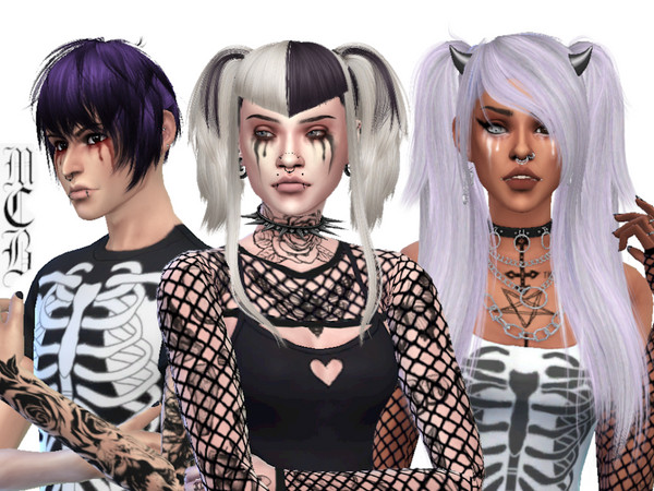 Sims 4 — Tears Makeup by MaruChanBe2 — Tears makeup in blush section </3 Three variations but using the slider you can