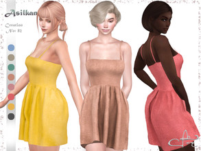 Sims 4 — Creation No: 82 by Asilkan — New Mesh 8 colours All Maps HQ compatible