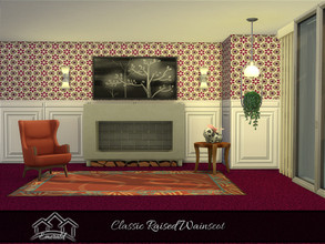 Sims 4 — Classic Raised Wainscot_S3 by Emerald — For the beauty and add dimension to any traditional rooms.