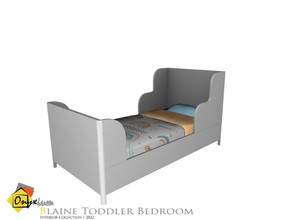 Sims 4 — Blaine Toddler Bed by Onyxium — Onyxium@TSR Design Workshop Toddler Bedroom Collection | Belong To The 2022 Year