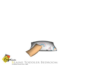 Sims 4 — Blaine Toddler Bed Pillows by Onyxium — Onyxium@TSR Design Workshop Toddler Bedroom Collection | Belong To The