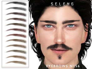 Sims 4 — Eyebrows N156 by Seleng — The eyebrows has 21 colours and HQ compatible. Allowed for teen, young adult, adult