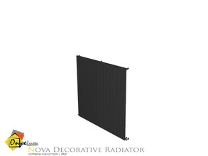 Sims 3 — Nova Radiator Medium Wide Connected To The Wall by Onyxium — Onyxium@TSR Design Workshop Decorative Collection |