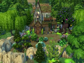 Sims 4 — The Witch by susancho932 — Up at the hill lies a witch house full of mysterious magic. A perfect private place