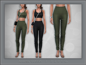 Sims 4 — Andrea Leggings. by Pipco — Simple leggings in 18 colors. Base Game Compatible New Mesh All Lods HQ Compatible