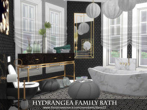 Sims 4 — Hydrangea Family Bath by dasie22 — Hydrangea Family Bath is an elegant, contemporary room. Please, use code