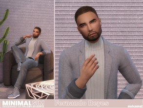 Sims 4 — MinimalSIM Fernando Reyes / TSR CC Only by nolcanol — Fernando Reyes loves to cook, he has a great sense of