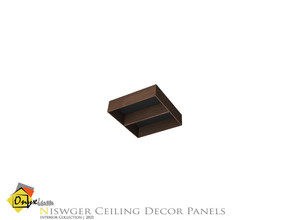Sims 3 — Niswger Ceiling Panel 1 Square by Onyxium — Onyxium@TSR Design Workshop Ceiling Decoration Collection | Belong