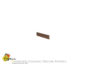 Sims 3 — Niswger Wall Strip Panel Diagonal Corner by Onyxium — Onyxium@TSR Design Workshop Ceiling Decoration Collection