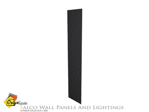 Sims 3 — Falco Wall Panel Tall by Onyxium — Onyxium@TSR Design Workshop Decor And Lighting Collection | Belong To The