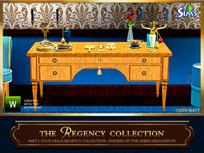 Sims 3 — Your Grace Regency Collection Dressing Table by Cashcraft — It's a vanity dressing table to use with the set's