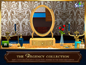 Sims 3 — Your Grace Regency Collection Vanity Mirror by Cashcraft — It's a dressing table mirror for the Regency vanity