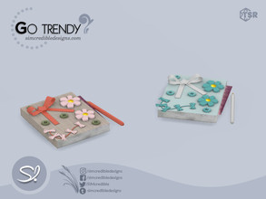 Sims 4 — Go Trendy Scrapbook by SIMcredible! — by SIMcredibledesigns.com available exclusively at TSR 2 colors variations