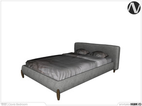 Sims 4 — Clovis Bed by ArtVitalex — Bedroom Collection | All rights reserved | Belong to 2022 ArtVitalex@TSR - Custom