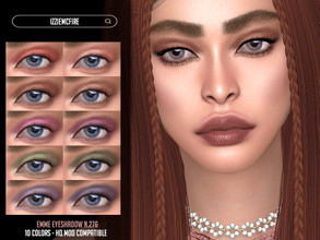 Sims 4 — IMF Emme Eyeshadow N.276 by IzzieMcFire — Emme Eyeshadow N.276 contains 10 colors in hq texture. Standalone item