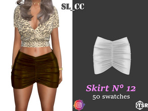 Sims 4 — SL_Skirt_12 by SL_CCSIMS — -New mesh- -50 swatches- -Teen to elder- -All Maps- -All Lods- -HQ- -Catalog