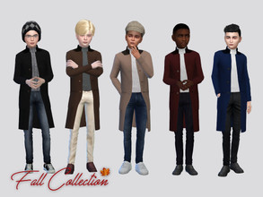 Sims 4 — Briggs Fall Coat Boys by McLayneSims — TSR EXCLUSIVE Standalone item 9 Swatches MESH by Me NO RECOLORING Please