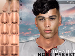 Sims 4 — Ibrahim Nose Preset N22 by MagicHand — Button nose for males and females - HQ Compatible Click on the nose to