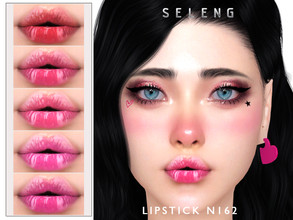 Sims 4 — Lipstick N162 by Seleng — The lipstick has 12 colours and HQ compatible. Allowed for teen, young adult, adult