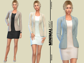 Sims 4 — MinimalSIM Clara dress by Birba32 — Elegant dress in soft, pastel colors perfect for formal occasion and