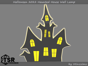 Sims 4 — Halloween 2022 Haunted House Wall Lamp by Mincsims — Basegame Compatible