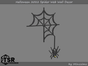 Sims 4 — Halloween 2022 Spider Web Wall Decor by Mincsims — Basegame Compatible