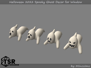 Sims 4 — Halloween 2022 Spooky Ghost Decor for Window by Mincsims — Basegame Compatible