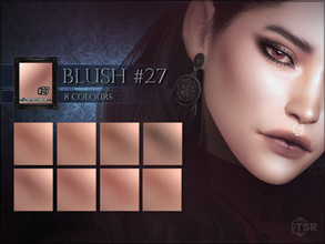 Sims 4 — Blush 27 by RemusSirion — Blush #27 Blush category 8 colours all genders, teen-elder HQ compatible (preview