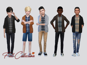 Sims 4 — Omri Ribbed Sweater Boys by McLayneSims — TSR EXCLUSIVE Standalone item 8 Swatches MESH by Me NO RECOLORING