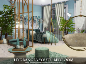 Sims 4 — Hydrangea Youth Bedroom by dasie22 — Hydrangea Youth Bedroom is a fancy and magical room. Please, use code