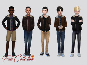 Sims 4 — Ulrick Jacket Boys by McLayneSims — TSR EXCLUSIVE Standalone item 9 Swatches MESH by Me NO RECOLORING Please
