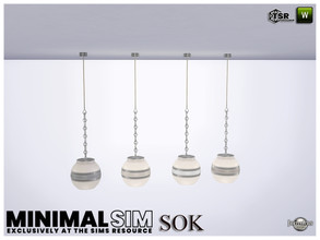 Sims 4 — MinimalSim SOK bedroom ceiling light by jomsims — MinimalSim SOK bedroom ceiling light