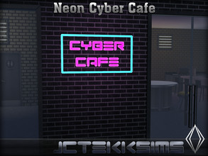 Sims 4 — Neon Cyber Cafe by JCTekkSims — Created by JCTekkSims.
