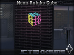 Sims 4 — Neon Rubiks Cube by JCTekkSims — Created by JCTekkSims.