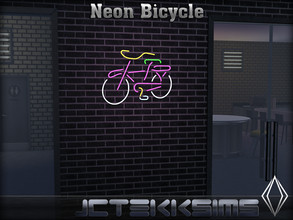 Sims 4 — Neon Bicycle by JCTekkSims — Created by JCTekkSims.