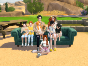 Sims 4 — [Lukey] Big Family Pose by LukeyBecker97 — Hey! I did this pose thinking about my challenge from the decades
