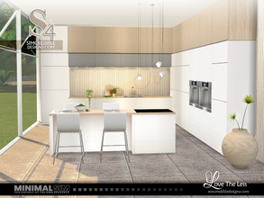Sims 4 —  MinimalSIM Love the Less Kitchen by SIMcredible! — Thinking about minimalism, this is the Love the Less
