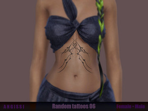 Sims 4 — Random tattoos 06 by ANGISSI — *PREVIEWS MADE USING HQ MOD *HQ compatible *FEMALE+MALE *Works with all skins