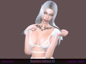 Sims 4 — Random tattoos 07 by ANGISSI — *PREVIEWS MADE USING HQ MOD *HQ compatible *FEMALE+MALE *Works with all skins
