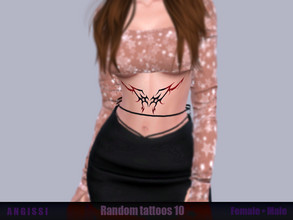 Sims 4 — Random tattoos 10 by ANGISSI — *PREVIEWS MADE USING HQ MOD *HQ compatible *FEMALE+MALE *Works with all skins