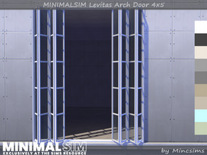 Sims 4 — MINIMALSIM Levitas Arch Door 4x5 by Mincsims — Basegame Compatible 9 swatches
