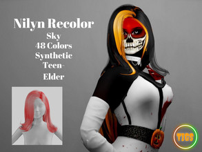 Sims 4 — Nylin Recolor-Sky by XXXTigs — 48 Colors Synthetic Teen-Elder Human-Werewolf