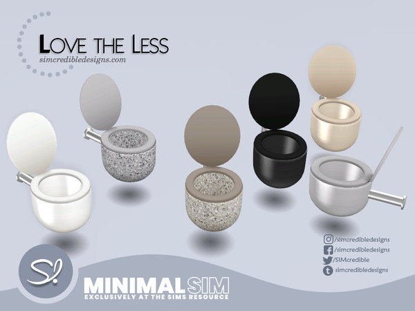 Sims 4 — MinimalSIM Love the Less Bathroom. Toilet by SIMcredible! — by SIMcredibledesigns.com available exclusively at